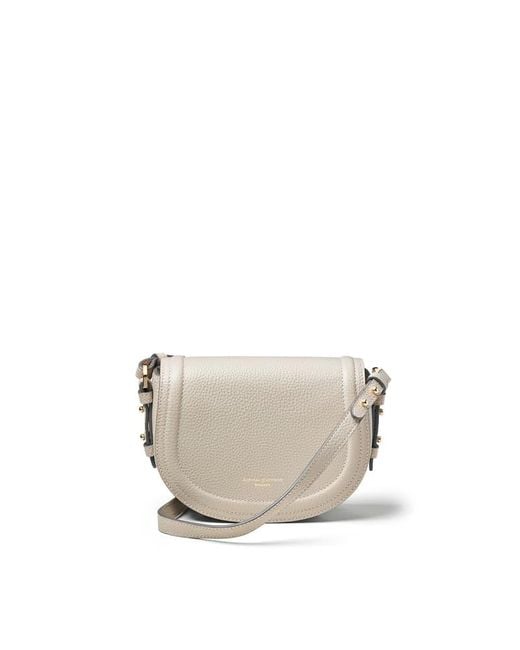 Aspinal Gray Small Stella Satchel Crossbody Bag