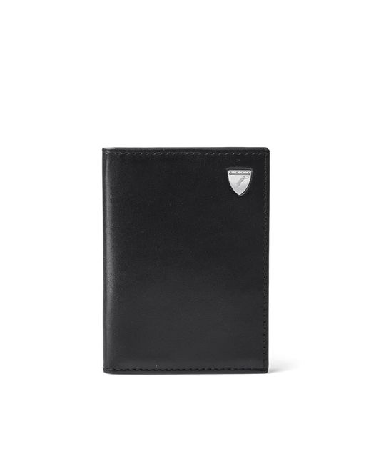 Aspinal Metallic Double Fold Credit Card Holder for men