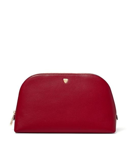 Aspinal Red Classic Toiletry Bag