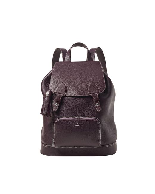 Aspinal Purple Hudson Medium Backpack