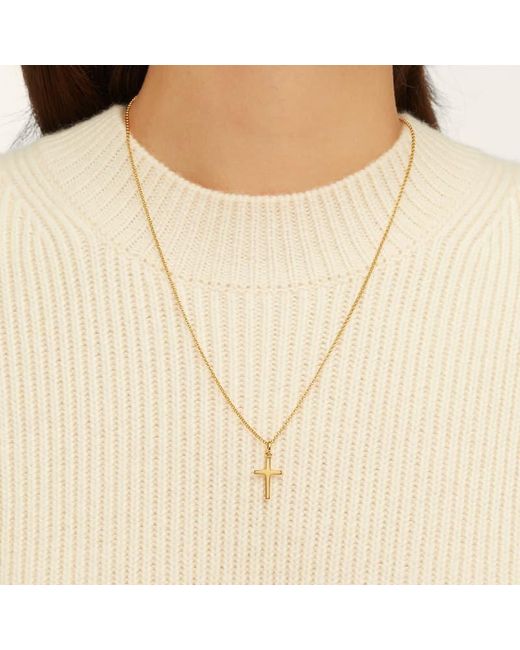 Aspinal Metallic Cross Pendant Necklace