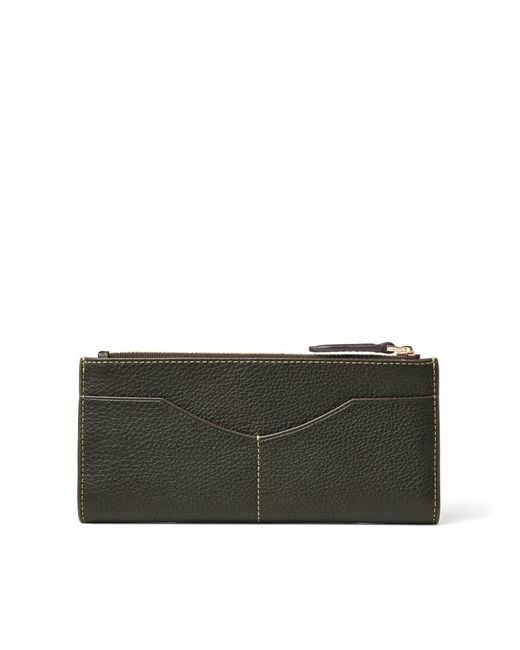 Aspinal Black Large Hudson Wallet