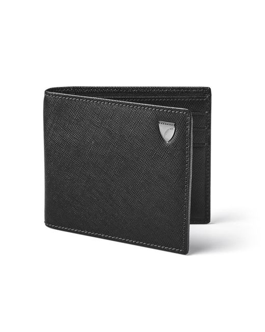 Aspinal Black Billfold Rfid Wallet for men