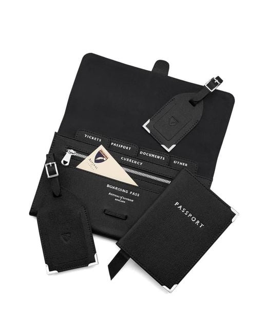 Aspinal Black Travel Collection