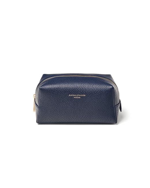 Aspinal Blue Makeup Bag
