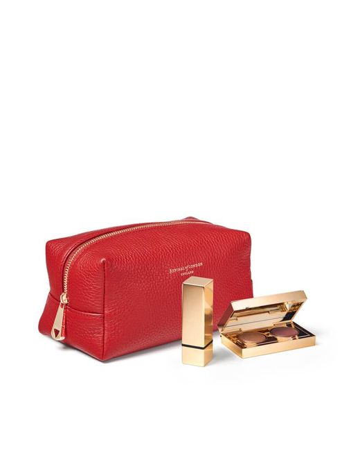 Aspinal Red Makeup Bag