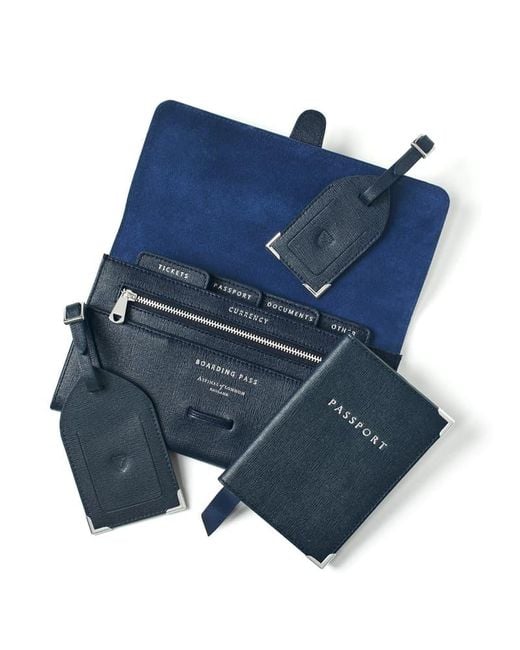 Aspinal Blue Travel Collection