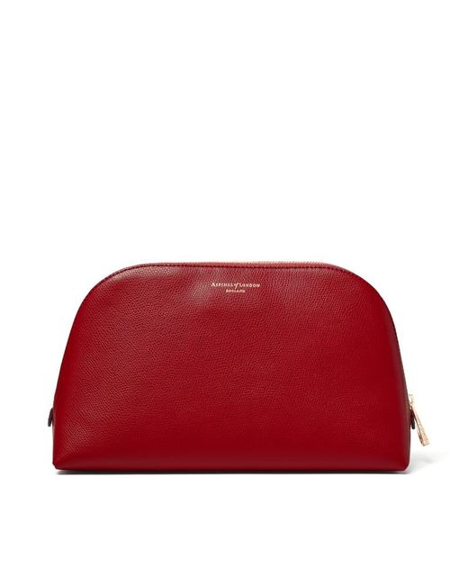 Aspinal Red Classic Toiletry Bag