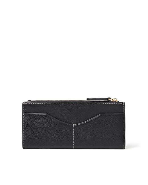 Aspinal Black Large Hudson Wallet
