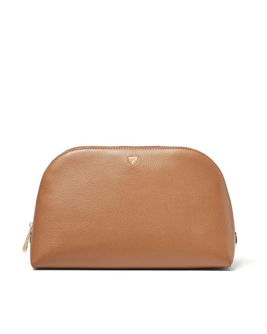 Aspinal Brown Classic Toiletry Bag
