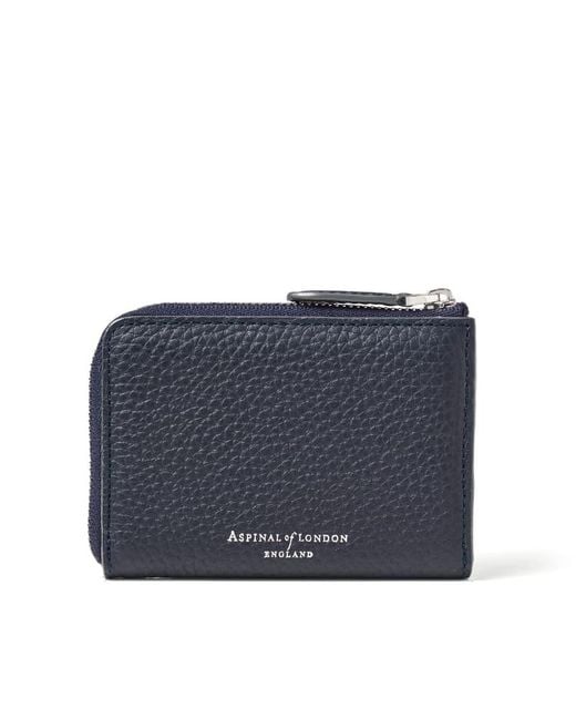 Aspinal Blue Key Holder Wallet for men