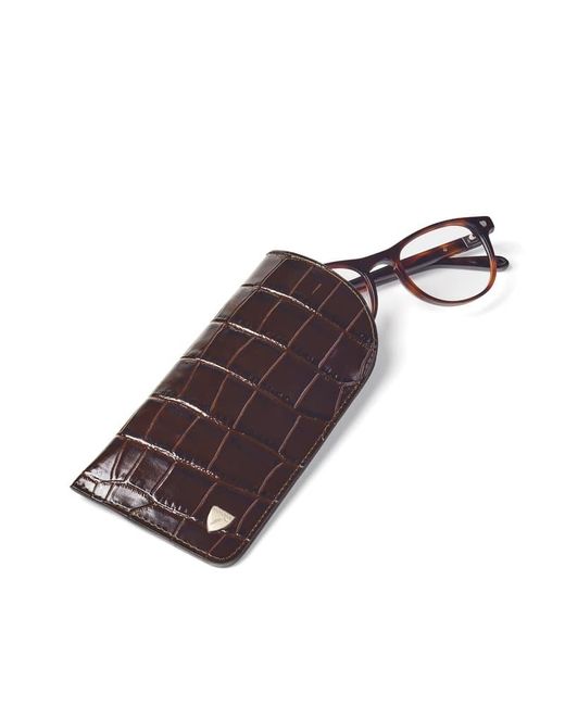 Aspinal Brown Glasses Case