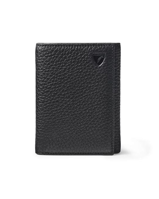 Aspinal Blue Trifold Wallet for men