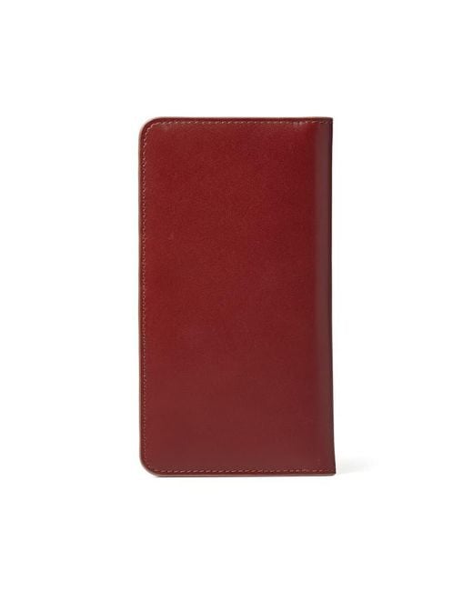Aspinal Red Long Wallet for men