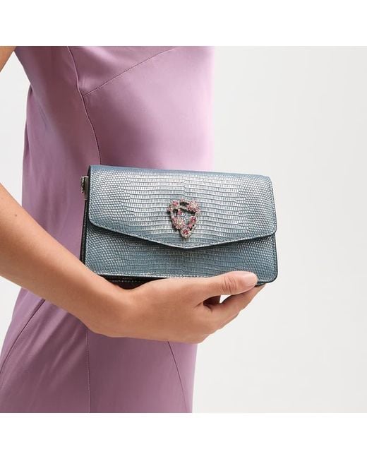 Aspinal Gray Eliza Clutch