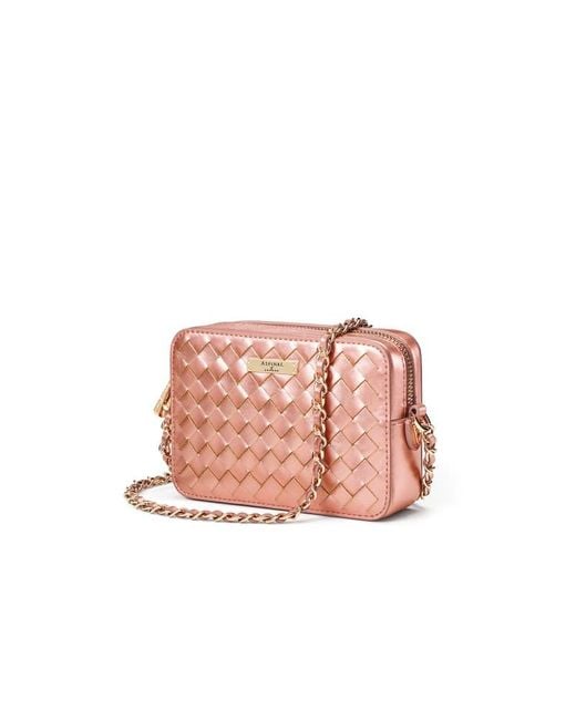 Aspinal Pink Milly Crossbody Bag