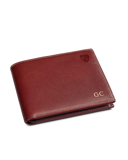 Aspinal Red 8 Card Billfold Wallet for men