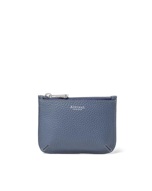 Aspinal Blue Small Ella Pouch