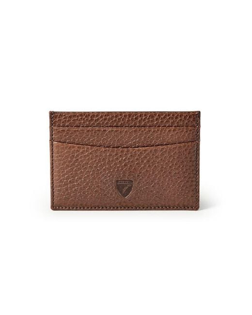 Aspinal Brown Slim Credit Card Holder for men