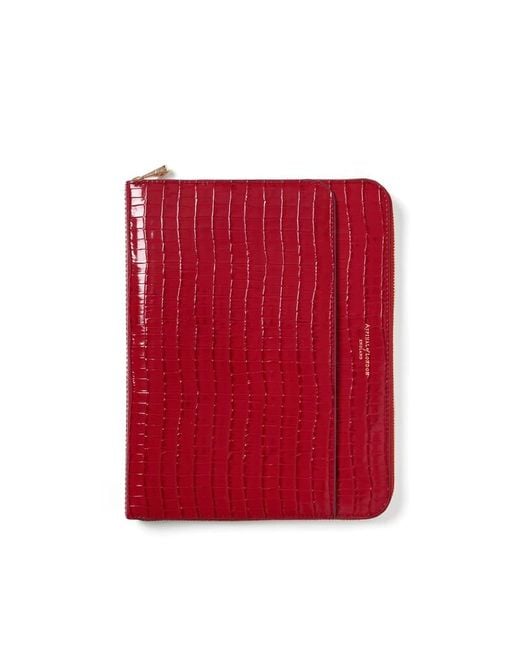 Aspinal Red A5 Compact Organiser Padfolio