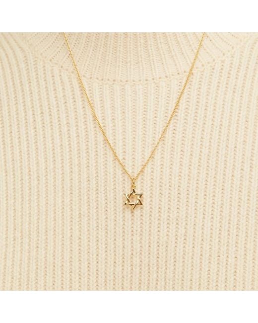 Aspinal Metallic Star Of David Pendant Necklace