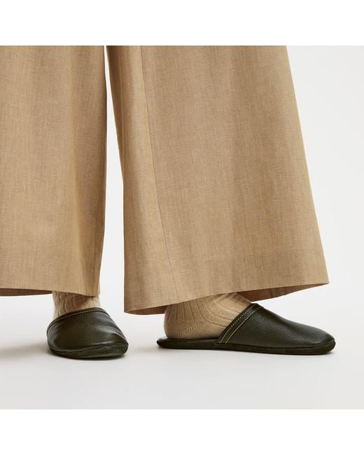 Aspinal Black Hudson Travel Slippers