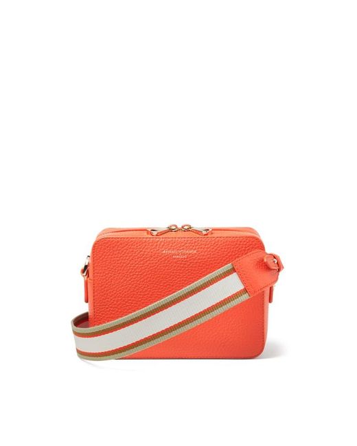 Aspinal Red Camera Crossbody Bag With Interchangeable Straps