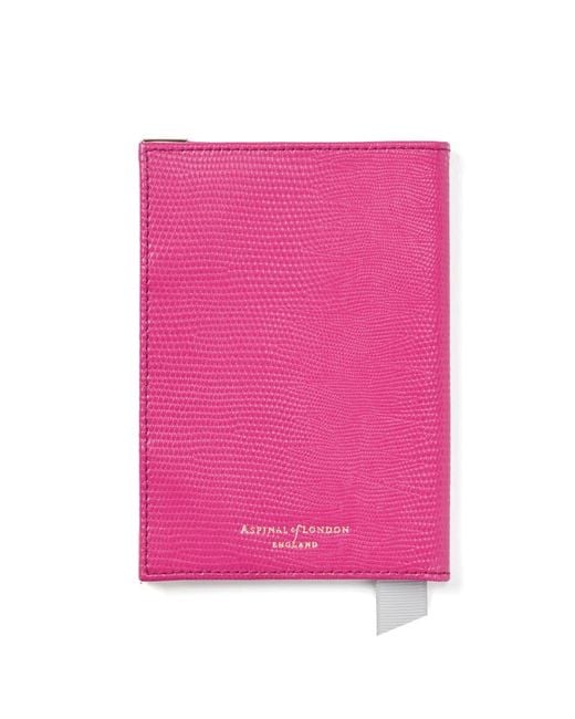 Aspinal Pink Passport Cover