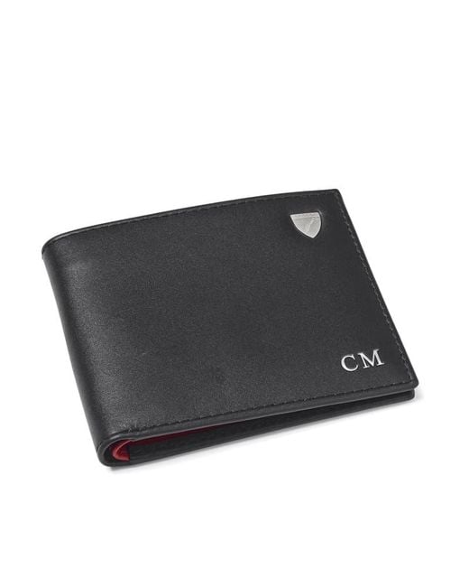 Aspinal Black 8 Card Billfold Wallet for men