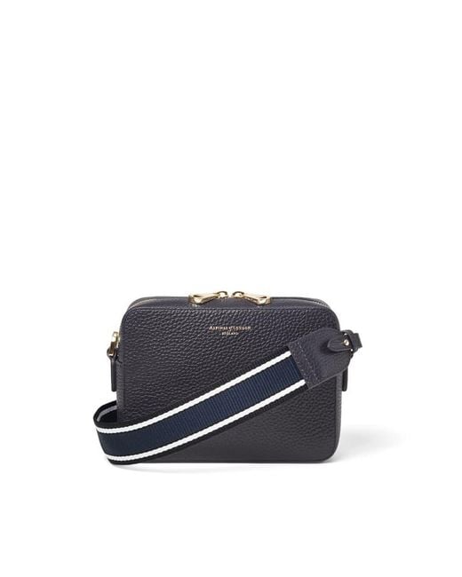 Aspinal Blue Camera Crossbody With Changeable Straps