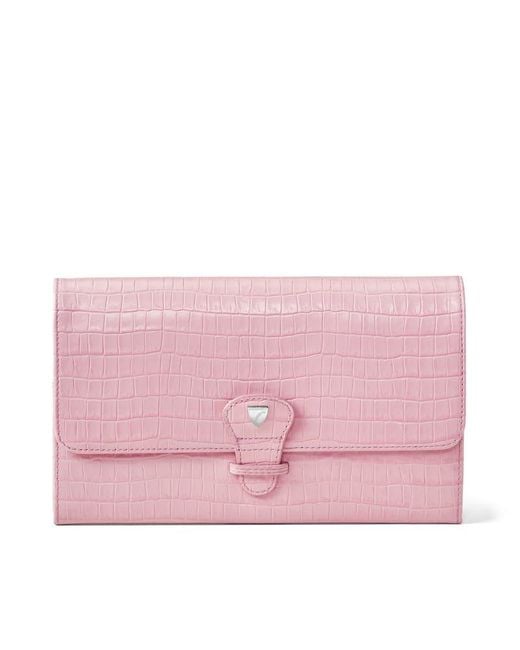 Aspinal Pink Travel Wallet