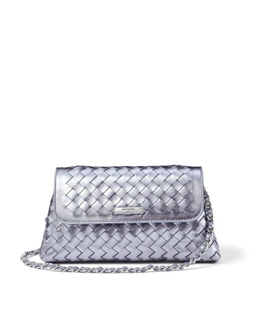 Aspinal Gray Sunrise Sunset Clutch Bag