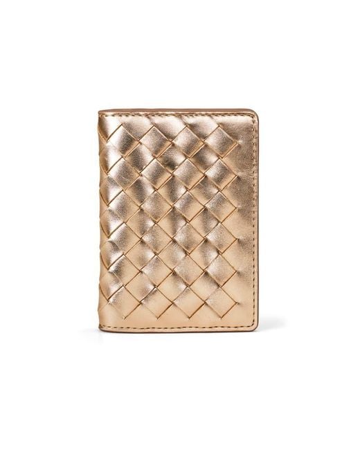 Aspinal Natural Double Fold Credit Card Holder