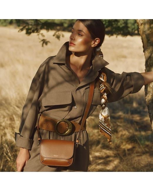 Aspinal Brown Ella Crossbody Bag