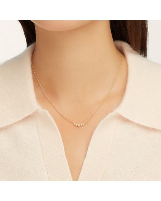 Aspinal Metallic Graduating Diamond Necklace
