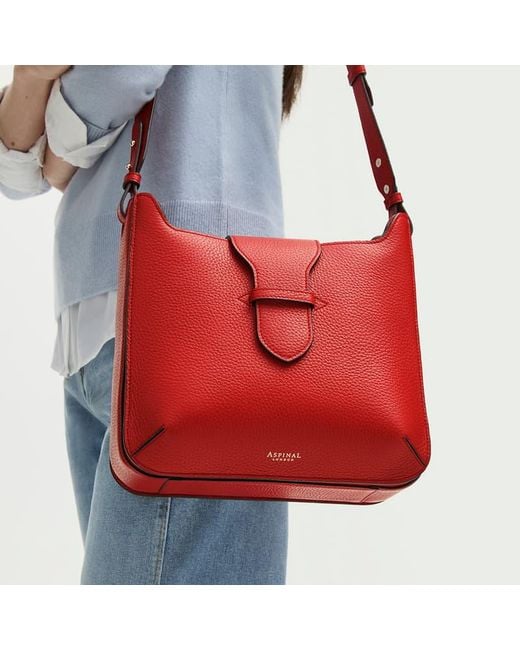 Aspinal Red Ella Hobo