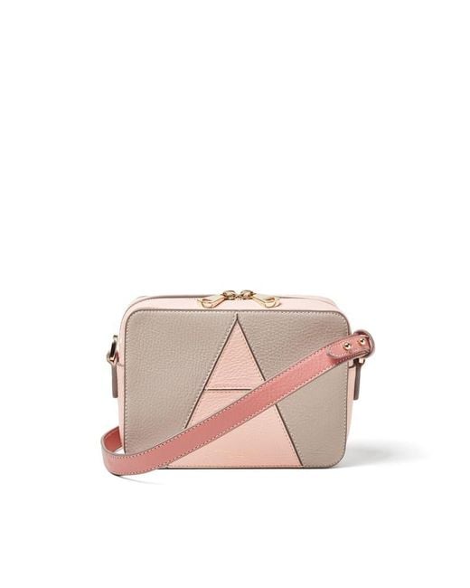 Aspinal Pink Camera Crossbody Bag