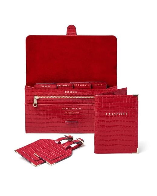 Aspinal Red Travel Collection