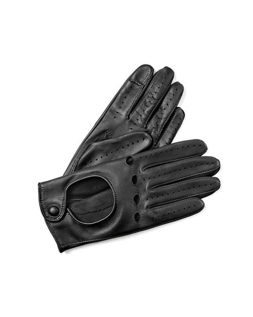 Aspinal Black Driving Gloves