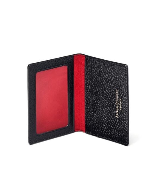 Aspinal Red Id & Travel Card Case