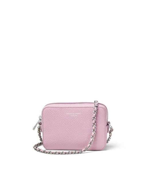 Aspinal Pink Milly Crossbody Bag