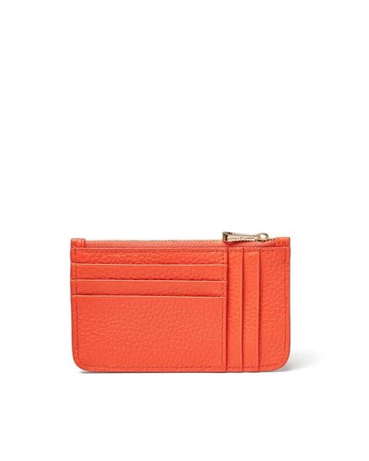 Aspinal Red Ella Card & Coin Holder