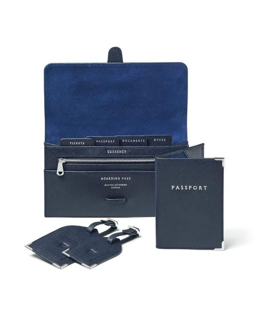 Aspinal Blue Travel Collection