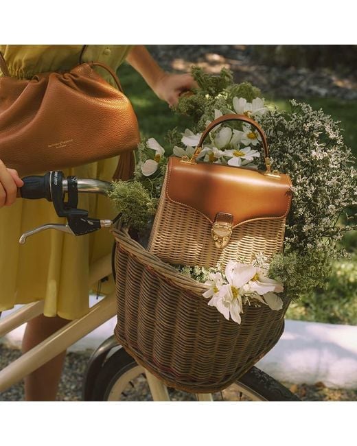 Aspinal Brown Midi Mayfair Picnic Basket