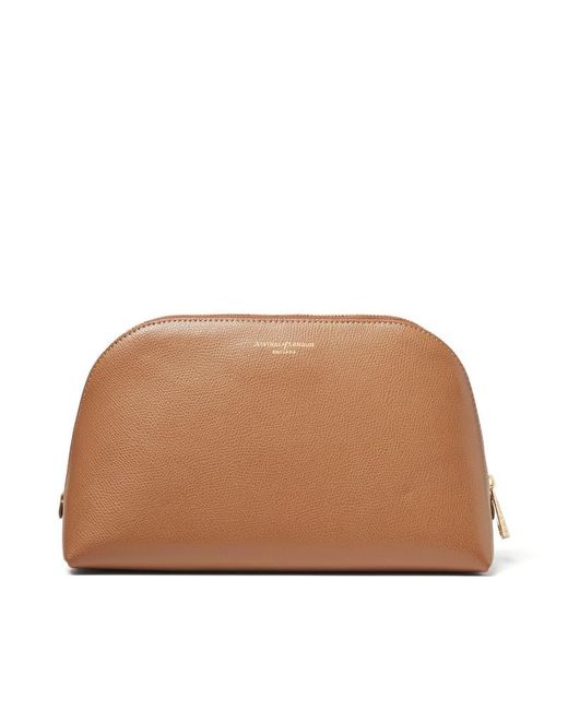 Aspinal Brown Classic Toiletry Bag