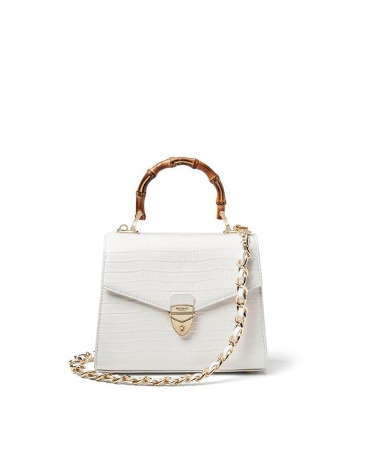 Aspinal White Midi Mayfair 2 Bag