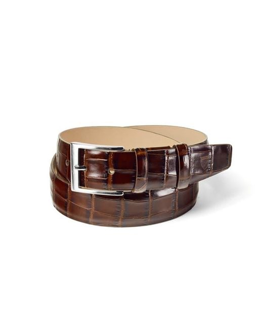 Aspinal Brown Classic Belt for men