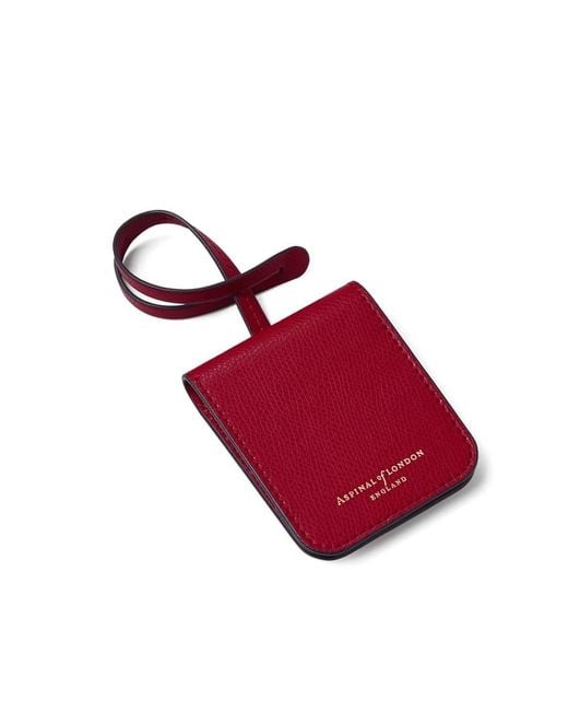 Aspinal Red Travel Luggage Tag
