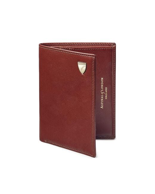 Aspinal Credit Card Wallet With Notes Pocket for men