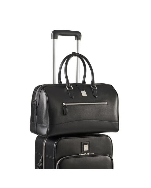 Aspinal Black Connaught Flight Work Bag